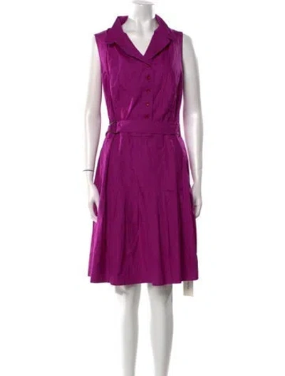 Pre-owned Akris Punto Knee-length Dress In Purple