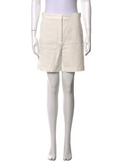 Pre-owned Akris Punto Knee-length Shorts In White