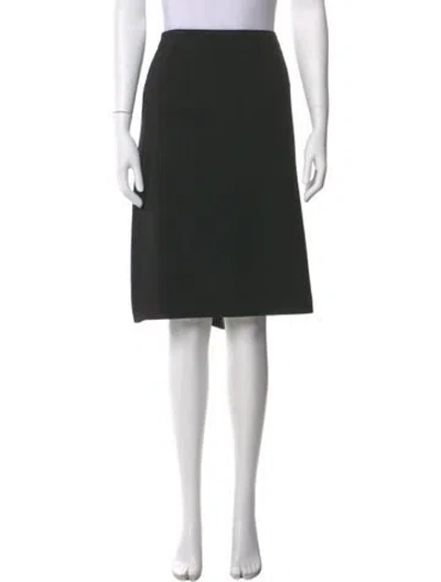 Pre-owned Akris Punto Knee-length Skirt In Black