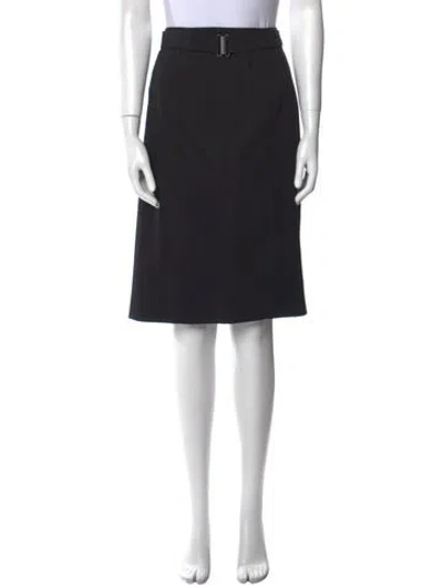 Pre-owned Akris Punto Knee-length Skirt In Black