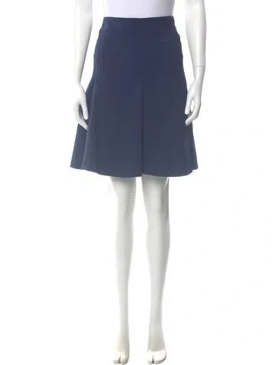 Pre-owned Akris Punto Knee-length Skirt In Blue