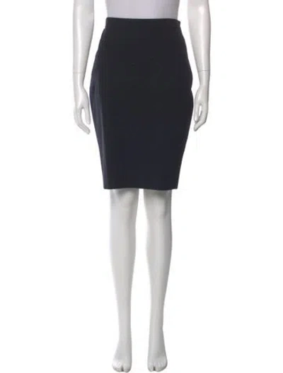 Pre-owned Akris Punto Knee-length Skirt In Blue