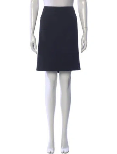 Pre-owned Akris Punto Knee-length Skirt In Blue