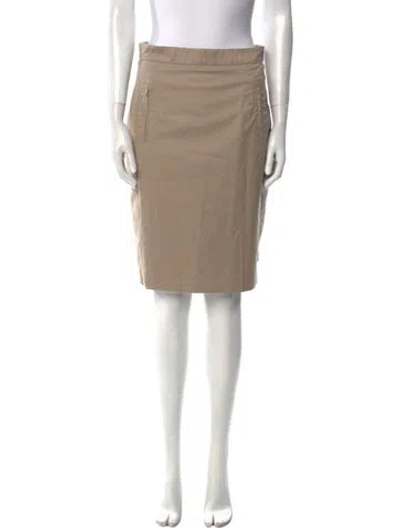 Pre-owned Akris Punto Knee-length Skirt In Brown