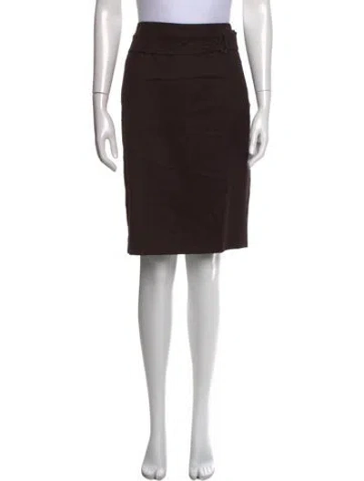 Pre-owned Akris Punto Knee-length Skirt In Brown
