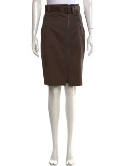 Pre-owned Akris Punto Knee-length Skirt In Green