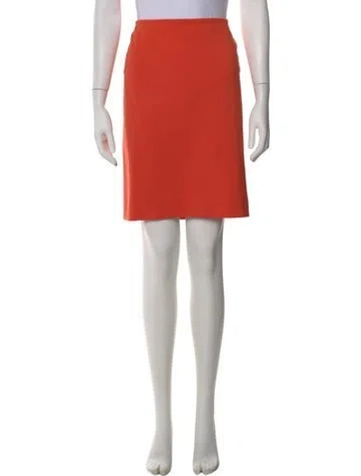 Pre-owned Akris Punto Knee-length Skirt In Orange