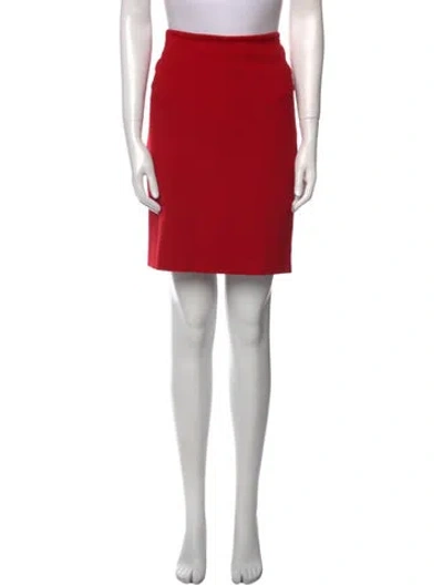 Pre-owned Akris Punto Knee-length Skirt In Red