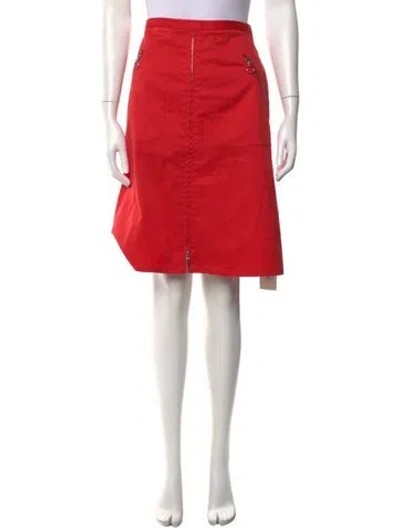 Pre-owned Akris Punto Knee-length Skirt In Red