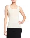 Akris Punto Elements Wool Tank Top In Cream
