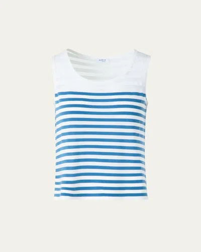 Akris Punto Kodak Stripes Merino Wool Tank Top In Multi
