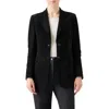 Akris Punto Lambskin Suede Blazer In Black
