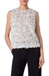 Akris Punto Laser Cut Flakes Shell In Cream