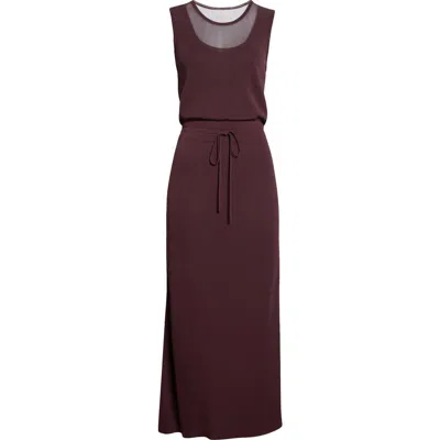 AKRIS PUNTO AKRIS PUNTO LAYERED SHEER KNIT MIDI DRESS