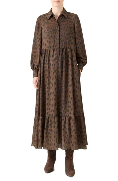 AKRIS PUNTO AKRIS PUNTO LEOPARD PRINT LONG SLEEVE