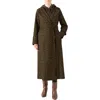 Akris Punto Leopard Print Trench Coat In Green