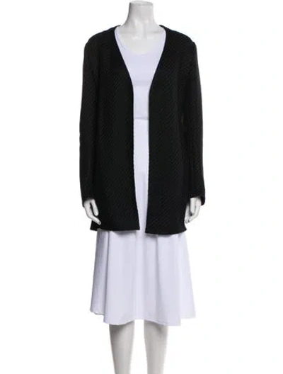 Pre-owned Akris Punto Linen Jacket In Black