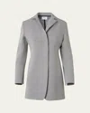 Akris Punto Long Bonding Jacket In Black-cream