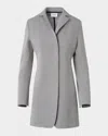 Akris Punto Long Bonding Jacket In Black-cream
