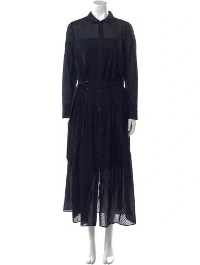 Pre-owned Akris Punto Long Dress In Blue