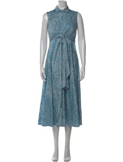 Pre-owned Akris Punto Long Dress In Blue