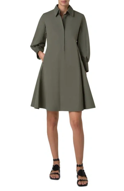 AKRIS PUNTO AKRIS PUNTO LONG SLEEVE POPLIN SHIRTDRESS