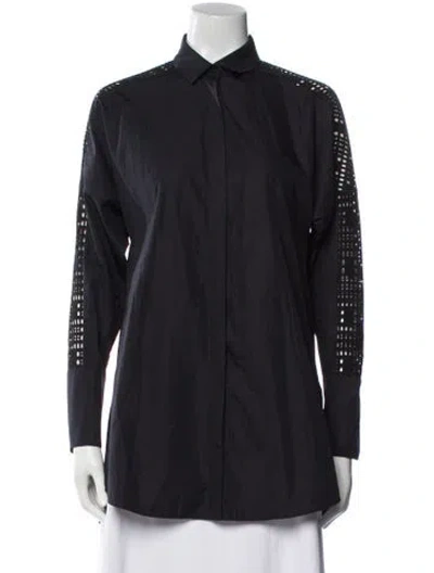 Pre-owned Akris Punto Long Sleeve Tunic In Black