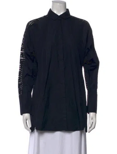 Pre-owned Akris Punto Long Sleeve Tunic In Black