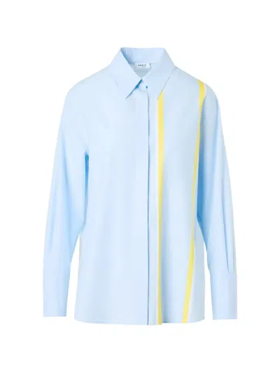 Akris Punto Long-sleeve Shirt In Blue