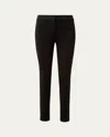 Akris Punto Mara Skinny Knit Pants In Dark Brown