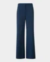 Akris Punto Pinstripe Wool Blend Crepe Crop Pants
