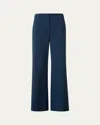 Akris Punto Pinstripe Wool Blend Crepe Crop Pants