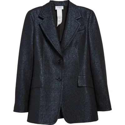 Akris Punto Metallic Night Sky Boyfriend Blazer