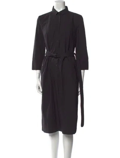 Pre-owned Akris Punto Midi Length Dress In Black