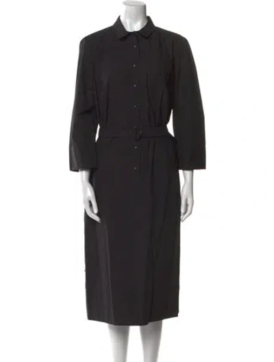 Pre-owned Akris Punto Midi Length Dress In Black