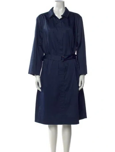 Pre-owned Akris Punto Midi Length Dress In Blue
