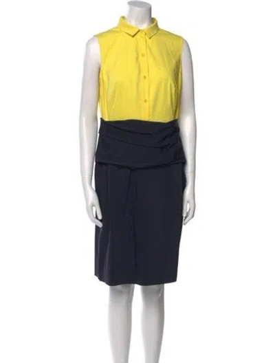 Pre-owned Akris Punto Midi Length Dress In Multi