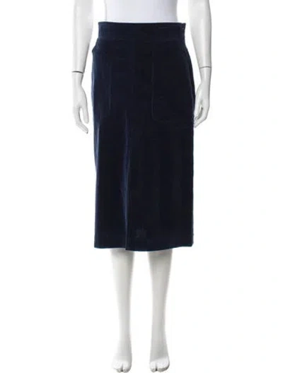 Pre-owned Akris Punto Midi Length Skirt In Blue
