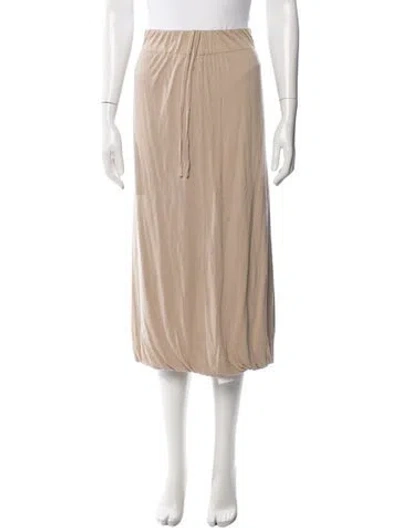 Pre-owned Akris Punto Midi Length Skirt In Neutral