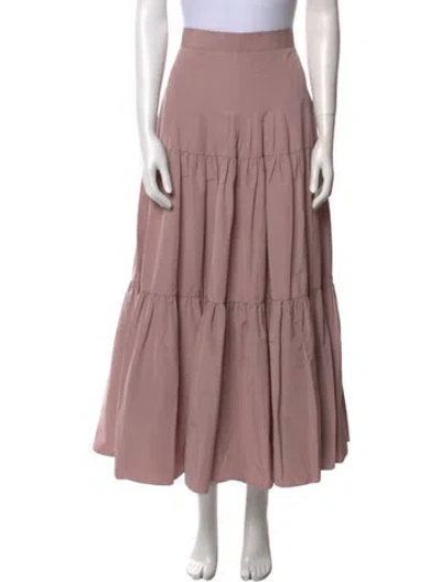 Pre-owned Akris Punto Midi Length Skirt In Pink