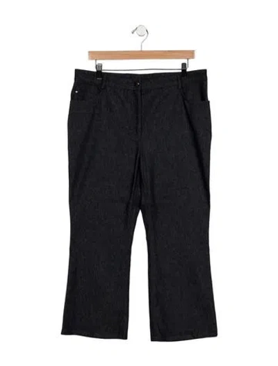 Pre-owned Akris Punto Mid-rise Flared Jeans In Blue