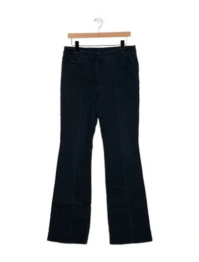 Pre-owned Akris Punto Mid-rise Flared Jeans In Blue