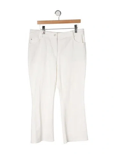 Pre-owned Akris Punto Mid-rise Flared Jeans In Neutral