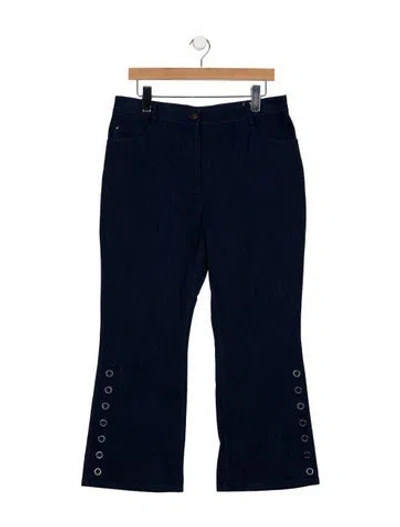 Pre-owned Akris Punto Mid-rise Flared Jeans W/ Tags In Blue