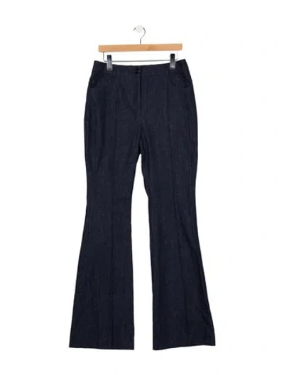 Pre-owned Akris Punto Mid-rise Flared Jeans W/ Tags In Blue