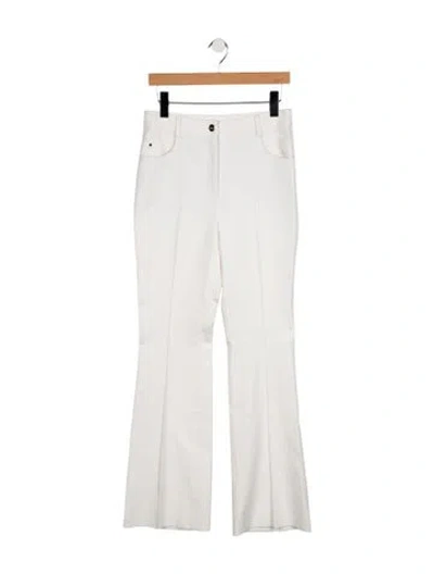 Pre-owned Akris Punto Mid-rise Flared Jeans W/ Tags In White