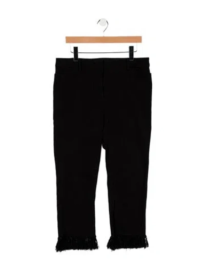 Pre-owned Akris Punto Mid-rise Straight Leg Jeans In Black