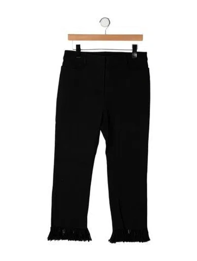 Pre-owned Akris Punto Mid-rise Straight Leg Jeans In Black