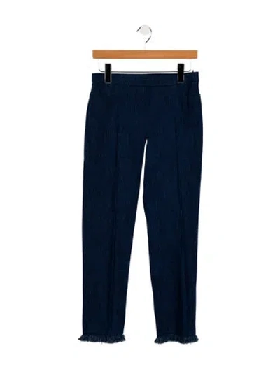Pre-owned Akris Punto Mid-rise Straight Leg Jeans In Blue