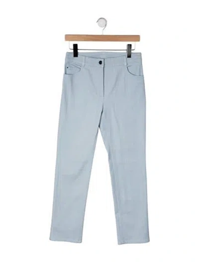Pre-owned Akris Punto Mid-rise Straight Leg Jeans In Blue